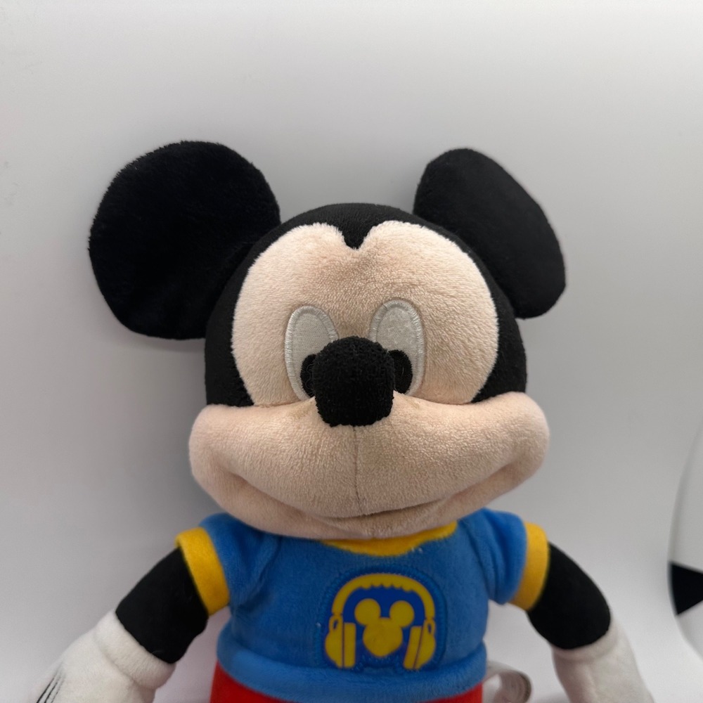 Disney Mickey‎ Mouse Plush Toy  Blue Shirt Stuffed Animal 13in